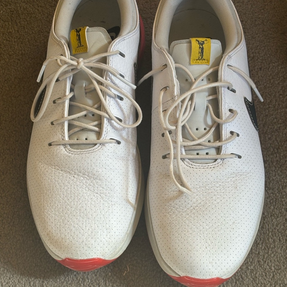 Nike Air Zoom Victory Tour 3 'White and Red Golf Shoes Mens 9. Used twice.